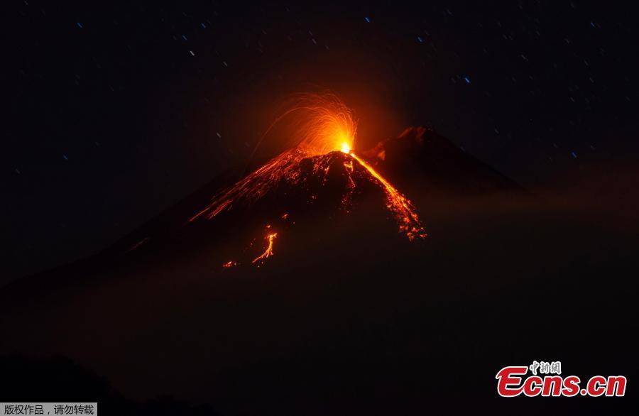 Italy’s Mount Etna has been sending lava flows down the mountainside this week in a new eruption. Mount Etna, located in Sicily, is the highest volcano in Europe. (Photo/Agencies)
