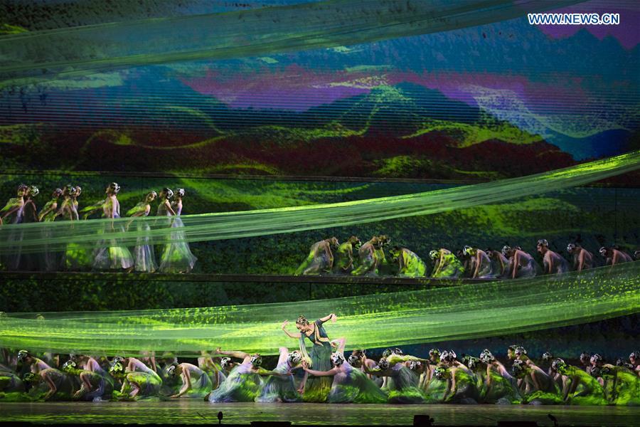 Performers put on a show during \