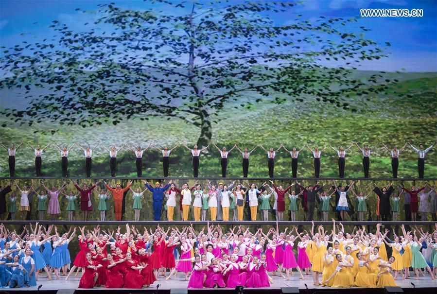 Performers put on a show during \