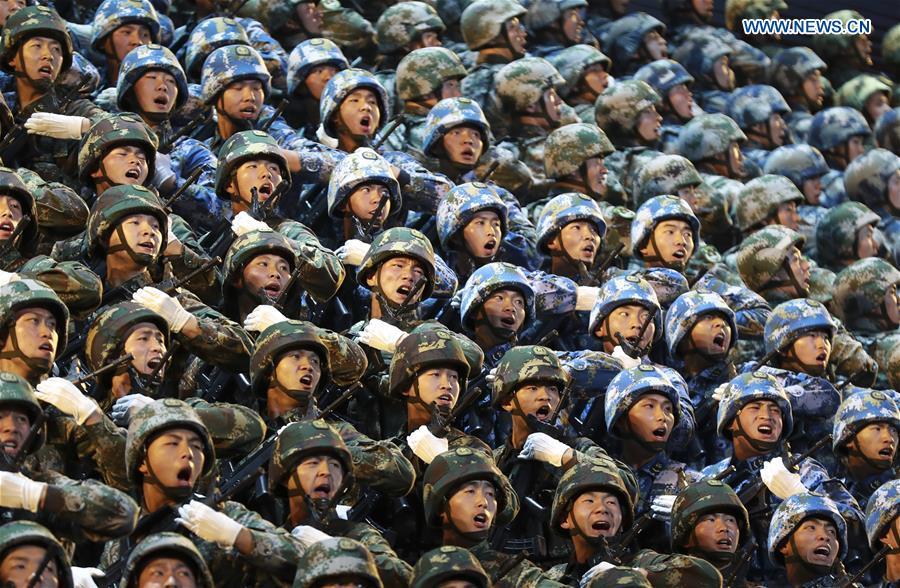 Performers put on a show during \