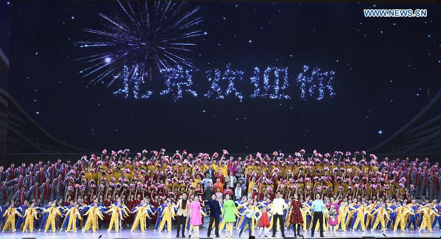 Performers put on a show during \