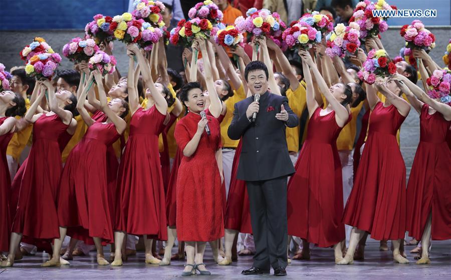 Performers put on a show during \