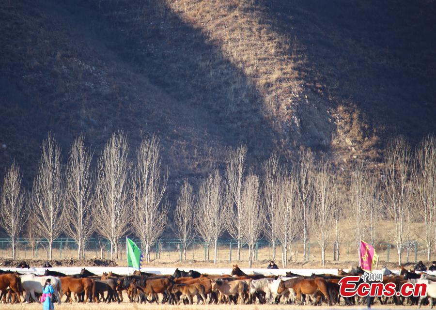 The winter Naadam Fair takes place in Hinggan League, North China’s Inner Mongolia Autonomous Region, Dec. 20, 2018. The term \