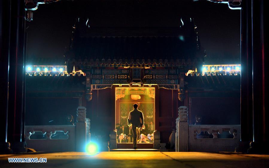 File photo taken on Sept. 28, 2016 shows a model presenting a fashion creation co-designed by Chinese and British designers at the Palace Museum in Beijing, capital of China. The Palace Museum, or the former imperial palace in downtown Beijing, will open 85 percent of its areas to the public, compared with the current 80 percent, the China Daily reported Friday. Most of the areas inside the museum, also known as the Forbidden City, will no longer be off-limits for the public, the newspaper quoted Shan Jixiang, the museum\'s curator, as saying. The biggest of its kind in the world, the Forbidden City is gradually opening more of its coverage of 720,000 square meters to visitors in recent years. Only 30 percent of its areas were accessible by the public in 2012. Some rooms that had not been opened for decades were used as \