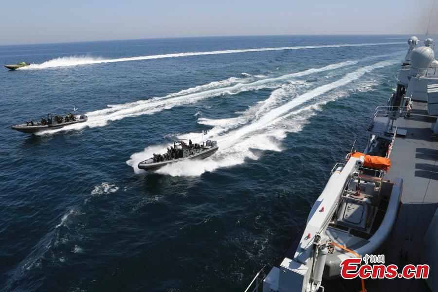 Chinese Navy fleet in a joint maritime drill initiated by Pakistan in the Indian Ocean in March 2013. (Photo: China News Service/Wang Changsong)