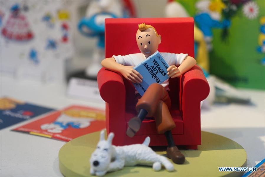 Toy model of Tintin based on the comic series \