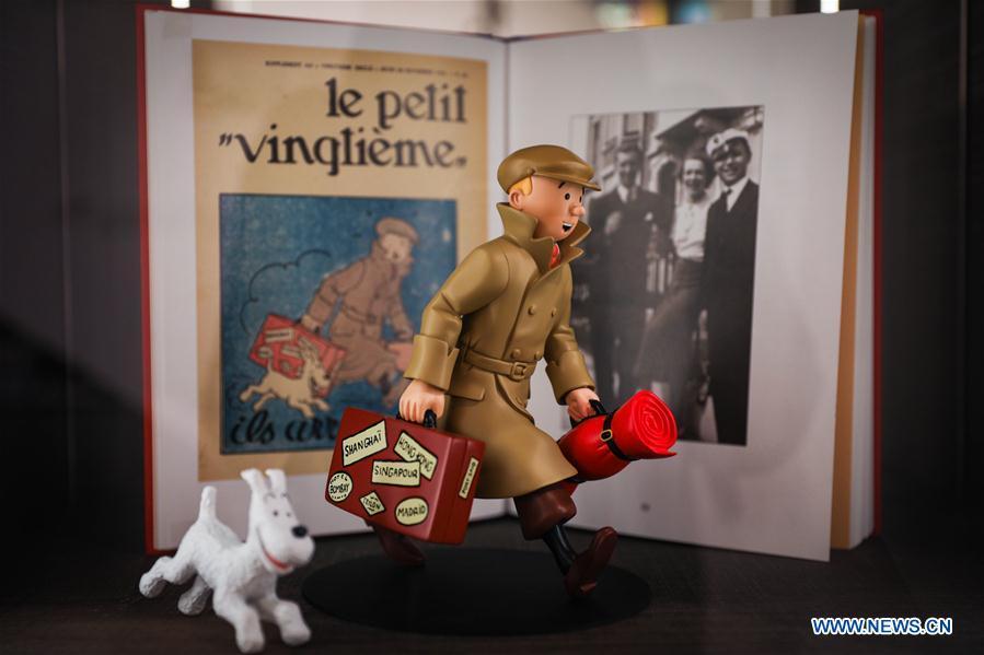 Toy model of Tintin based on the comic series \