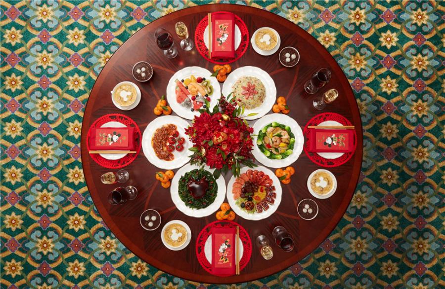 On Feb. 4 and 5, Shanghai Disney Resort will host special reunion dinners.  (Photo provided to chinadaily.com.cn)
