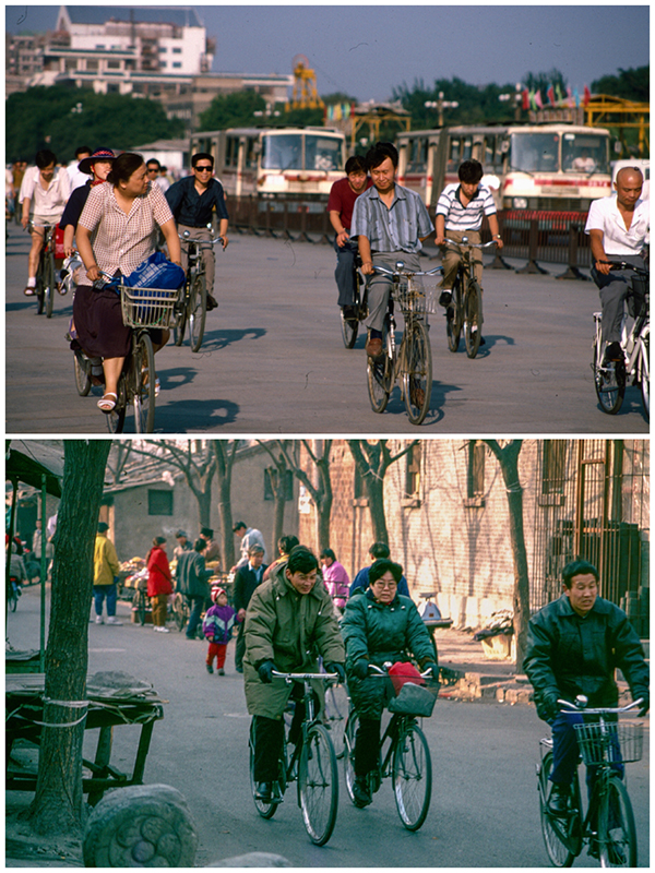 Chang\'an Avenue 1994. Xilou Hutong near Yonghegong 1995  (Photo/chinadaily.com.cn)