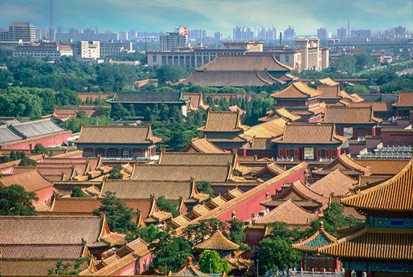 Forbidden City from Jingshan Park hill 1994 (Photo/chinadaily.com.cn)