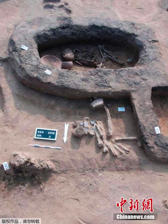 Archaeologists have discovered tombs believed to belong to Hyksos, in Kevm al-Hilal region, in Cairo, Egypt on Jan. 23, 2019. (Photo/Agencies)