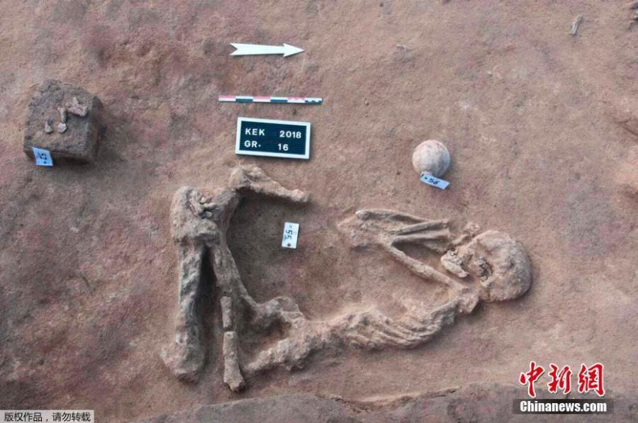 Archaeologists have discovered tombs believed to belong to Hyksos, in Kevm al-Hilal region, in Cairo, Egypt on Jan. 23, 2019. (Photo/Agencies)