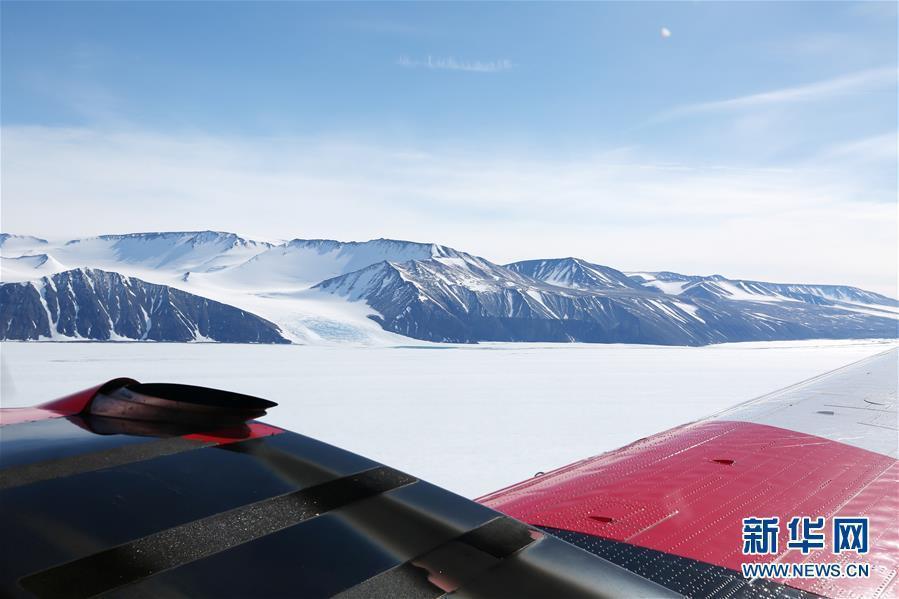 Photo taken on Jan. 24, 2019 shows Snow Eagle 601, conducted large-scale air-borne radar, gravity and magnetic observations at the Amery Ice Shelf. (Photo/Xinhua)