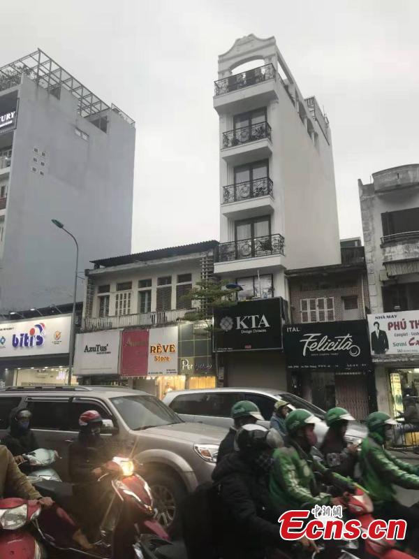 Photo taken on Feb 25 shows a busy road in Hanoi, Vietnam before Kim-Trump Summit. (Photo; China News Service/Meng Xiangjun)