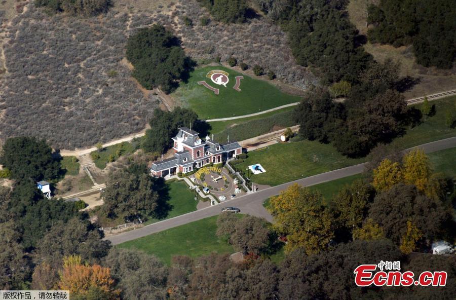 File photo of the former residence of late pop star Michael Jackson (1958-2009). Known as the Neverland ranch, the iconic property is on the market for a cool $31 million, down from its original asking price of $100 million in 2015, when the famous property was first listed. (Photo/Agencies)