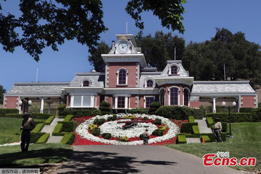 File photo of the former residence of late pop star Michael Jackson (1958-2009). Known as the Neverland ranch, the iconic property is on the market for a cool $31 million, down from its original asking price of $100 million in 2015, when the famous property was first listed. (Photo/Agencies)