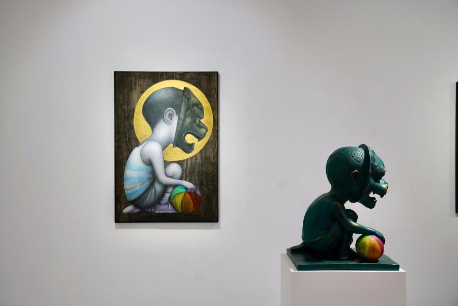 A l\'écolebuissonnière, an exhibition of street art by French artist Julien Malland, opened at M Art Center in Shanghai on March 9. (Photo/chinadaily.com.cn)