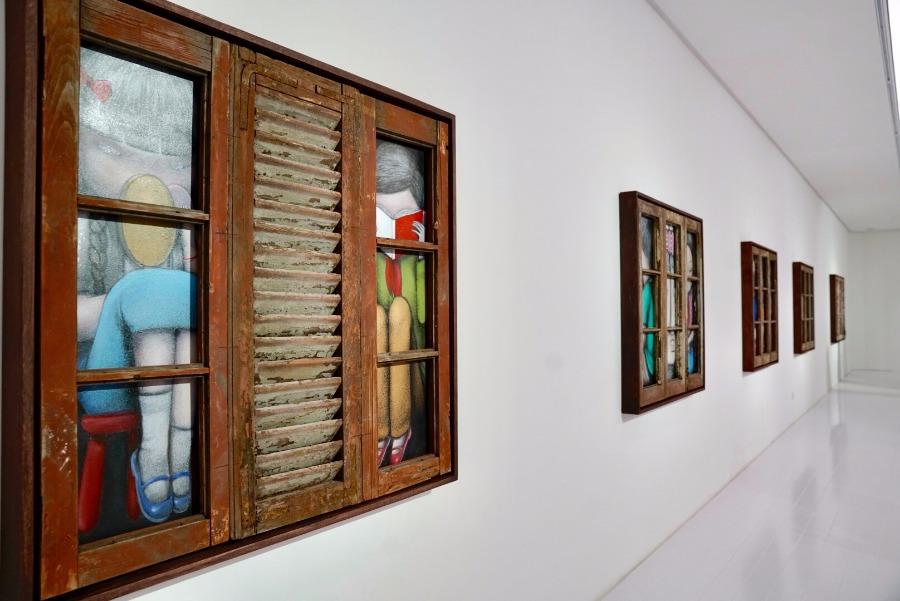 A l\'écolebuissonnière, an exhibition of street art by French artist Julien Malland, opened at M Art Center in Shanghai on March 9. (Photo/chinadaily.com.cn)

\