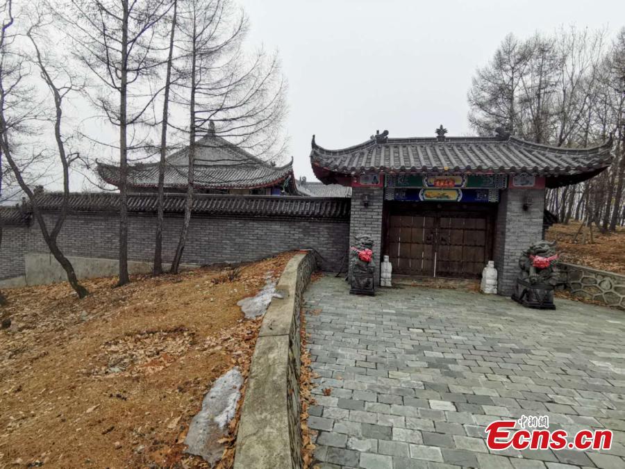 A view of the Cao Yuan, Cao\'s Garden, built illegally inside a state-owned tree farm in Mudanjiang City, Northeast China\'s Heilongjiang Province, March 20, 2019. Without approval, a company felled many trees and started construction of the complex in 2005, investing more than 100 million yuan ($14.9 million) in the project. Although the local land and resources bureau has demanded three times that the complex to be demolished and the developer pay fines, construction of pavilions and other structures has continued for many years, and samples of more than 20 species of wild animals and plants have also been displayed inside, until a recent media report went viral online. The city has formed a work committee to thoroughly investigate the case, according to Zhang Weiguo, the deputy mayor of Mudanjiang. (Photo: China News Service/Jiang Hui)