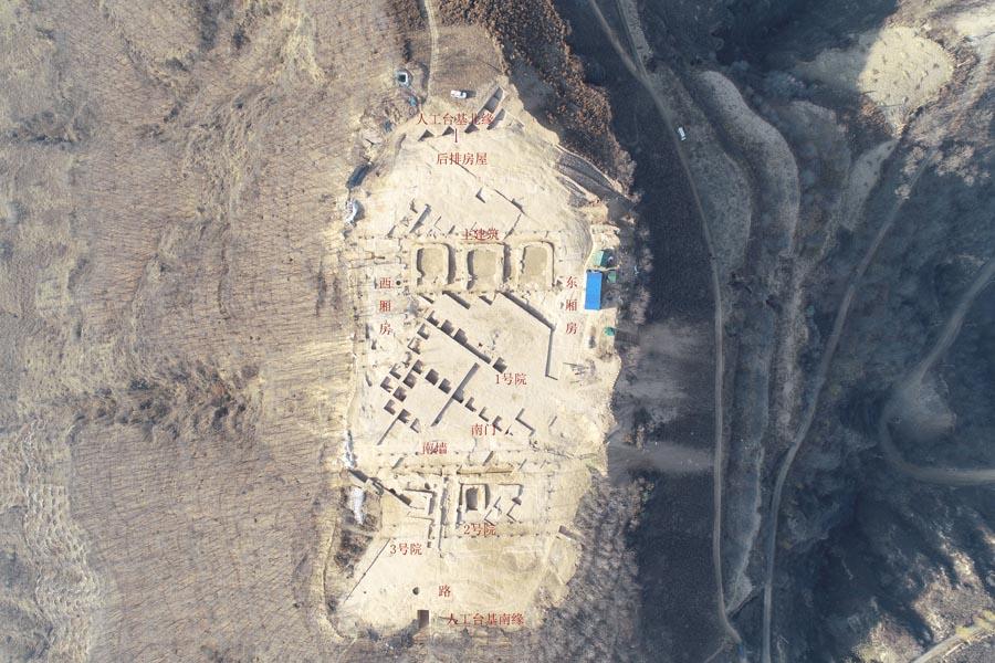 3. Lushanmao relic site in Yan\'an, Shaanxi Province, about 4,500 years ago. (Photo provided to chinadaily.com.cn)