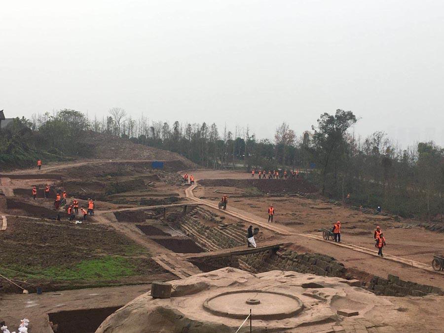 9. Fanjiayan relic site, Hechuan district, Chongqing, from Southern Song Dynasty (1127-1279).  (Photo provided to chinadaily.com.cn)