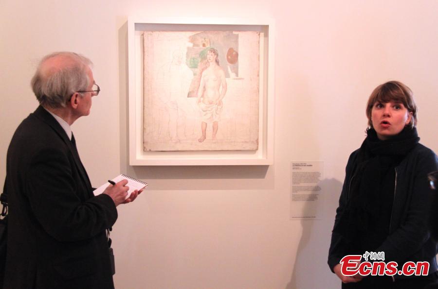 The exhibition Picasso and War opens at the Army Museum in Paris, France, April 3, 2019. The exhibition explores the various ways warfare informed and impacted Picasso\'s creative output throughout his career. (Photo: China News Service/Li Yang)