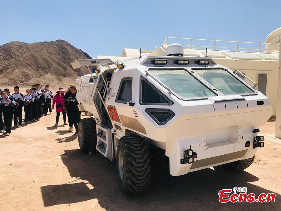 The C-Space Project Mars Base opened officially on 17 April 2019 with the aim to educate and provide an environment for youths and tourists to experience life on planet Mars.  (Photo/China News Service)