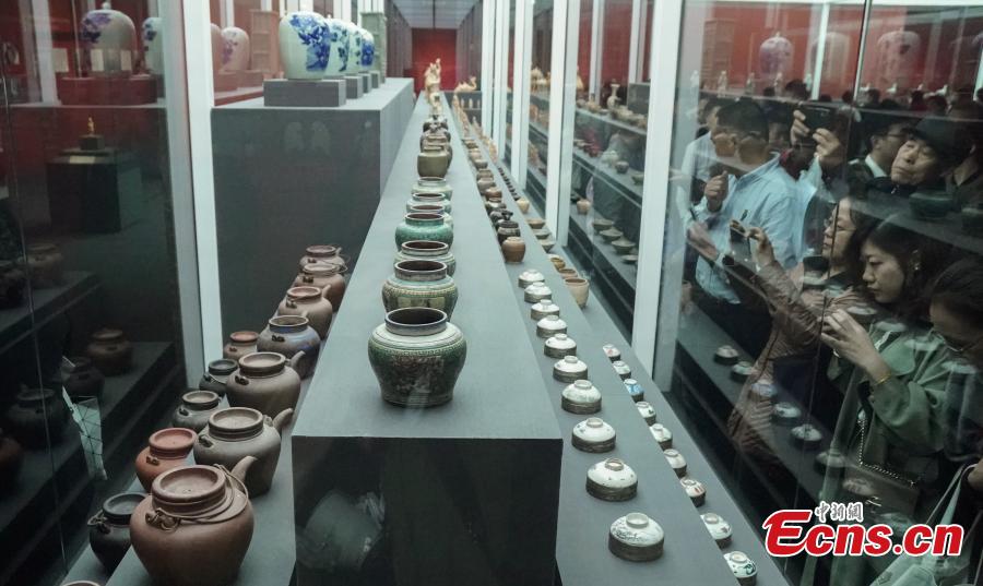 An exhibition of Chinese cultural relics returned from Italy in the National Museum of China in Beijing, April 24, 2019. The exhibition, \