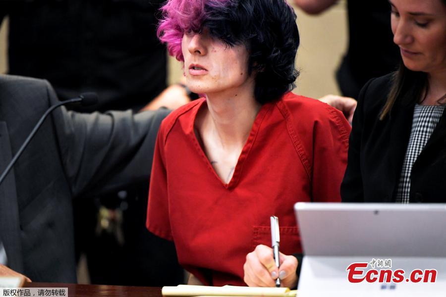 Devon Erickson, 18, accused of taking part in a deadly school shooting at the Science, Technology, Engineering and Math (STEM) School in Highlands Ranch, appears at the Douglas County Courthouse where he faces murder and attempted murder charges, in Castle Rock, Colorado, U.S., May 8, 2019. (Photo/Agencies)
