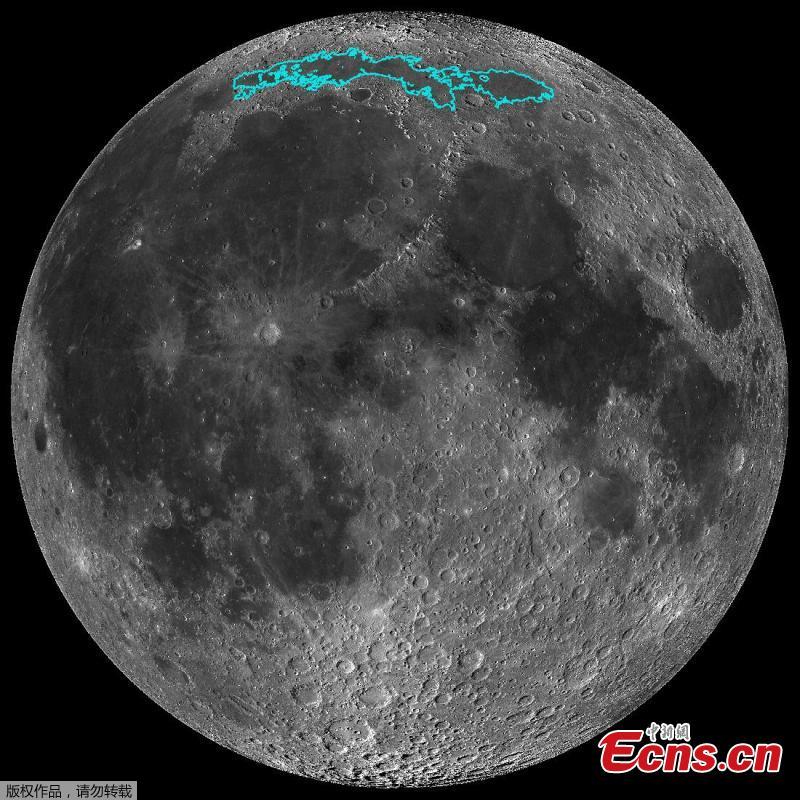 In this image, a mosaic composed of many images taken by NASA\'s Lunar Reconnaissance Orbiter, and released by NASA on May 13, 2019, show new surface features of the Moon, discovered in a region called Mare Frigoris. These ridges add to evidence that the Moon has an actively changing surface. (Photo/Agencies)