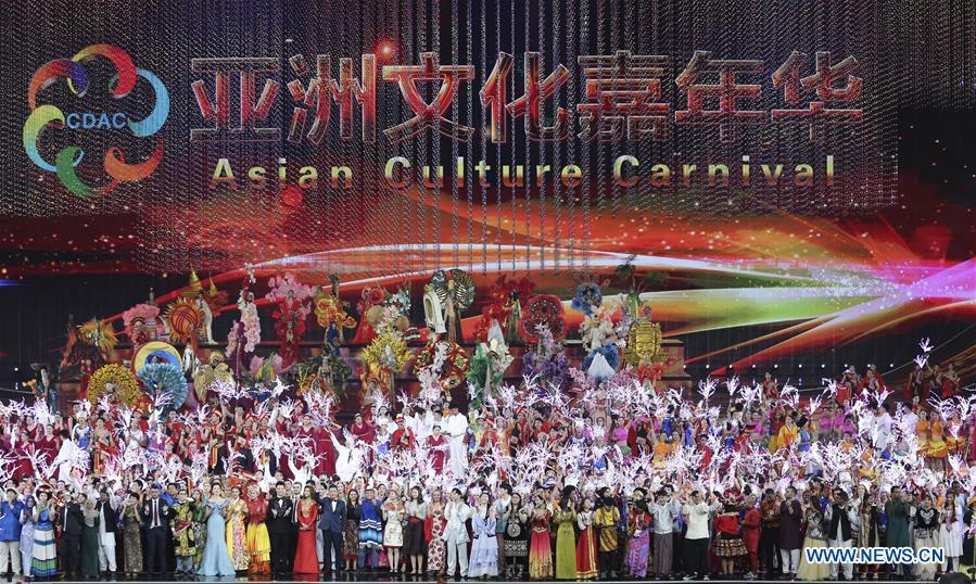 The Asian culture carnival is held at the National Stadium, or the Bird\'s Nest, in Beijing, capital of China, May 15, 2019. (Xinhua/Chen Jianli)