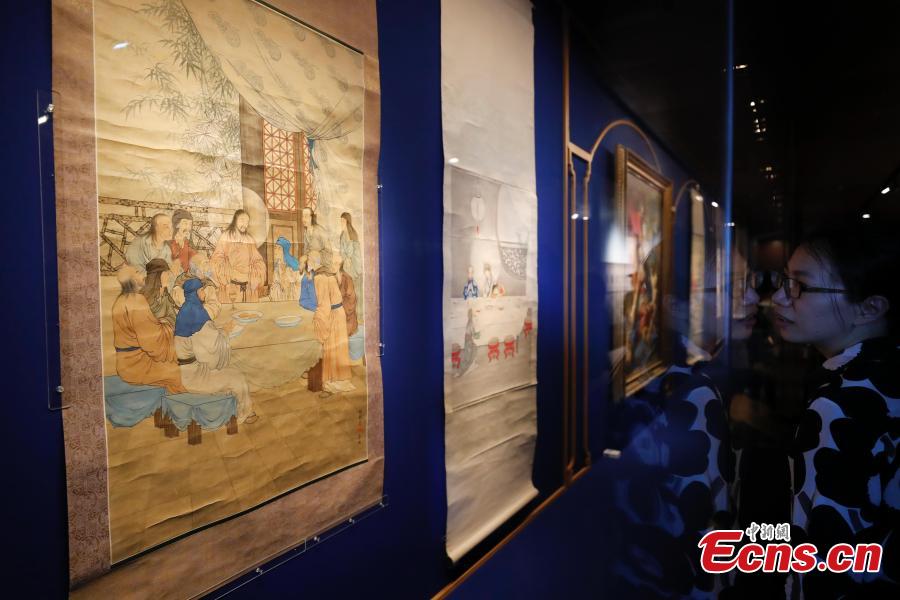 78 artifacts from the collection of the Vatican Museums are on show at the Palace Museum. (Photo/China News Service)