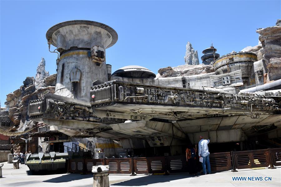 Millennium Falcon, Smugglers Run ride, is seen in the new \