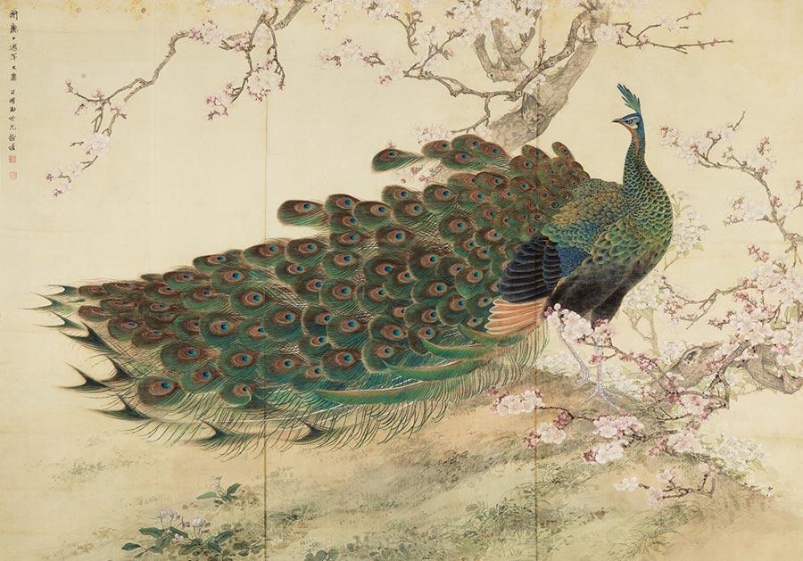 Peacock and Peach Blossoms, by Tian Shiguang, from the collection of Beijing Fine Art Academy. (Photo provided to China Daily)

Beijing is changing itself into not only a political and cultural center but also the country\'s hub of international exchanges and scientific innovations. And the historic depth and dynamics of metropolitan life have inspired Beijing-based artists to create a dynamic art scene.

An exhibition now on at the National Art Museum of China, and which runs through June 9, features around 100 paintings by Beijing-based artists which hail cultural traditions and modern developments.

The show also marks the 70th anniversary of the founding of People\'s Republic of China this year.

The bulk of paintings on show were done by artists from Beijing Fine Art Academy or loaned from its collection.
