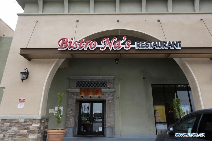 Photo taken on June 7, 2019 shows the exterior view of Bistro Na\'s in Temple City, Los Angeles, the United States. Bistro Na\'s in Los Angeles made headlines this week with the announcement that it had been awarded a coveted Michelin Star by the famed Michelin Restaurant Guide. This special ranking broke Michelin\'s 10-year absence from Los Angeles, and made Bistro Na\'s the only Chinese restaurant in Southern California to be so honored. (Xinhua/Li Ying)