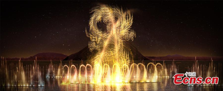 An open-air show at the Wudalianchi Scenic Area in Heilongjiang Province makes innovative use of a 400-sqm water area, lighting, 3D images and fireworks to create a large-scale performance based on a traditional fairytale about two fighting dragons. The name Wudalianchi means \