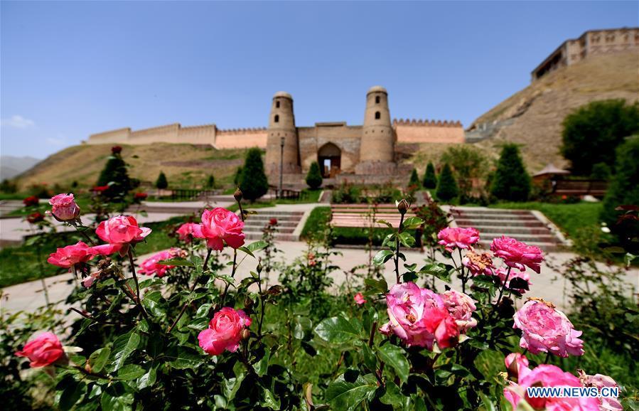 Photo taken on June 12, 2019 shows the view of Hisor Fortress in Hisor, west of Dushanbe, Tajikistan. (Xinhua/Sadat)