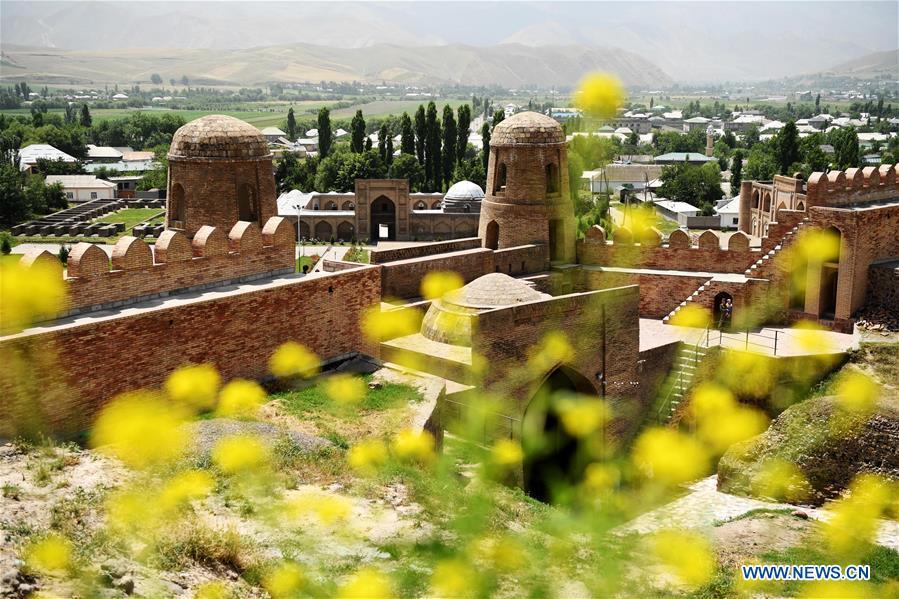 Photo taken on June 12, 2019 shows the view of Hisor Fortress in Hisor, west of Dushanbe, Tajikistan. (Xinhua/Sadat)