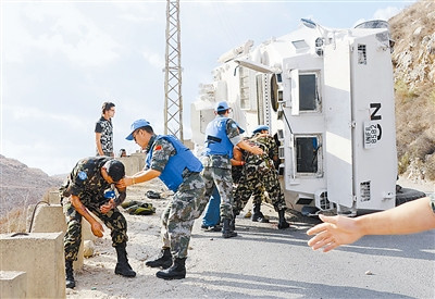 The picture shows the rescue scene. Photo by Sui Sitian