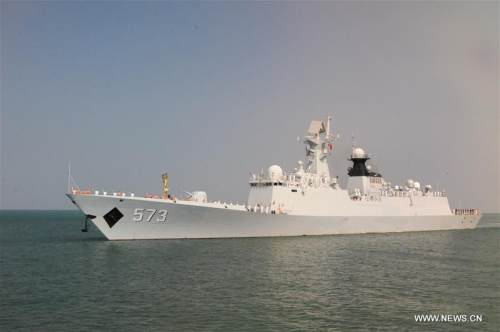 Chinese warship Liuzhou arrives at the Sihanoukville Autonomous Port, Cambodia, Feb. 22, 2016. Two Chinese guided-missile frigates docked at the port on Monday for a five-day goodwill visit to Cambodia.(Photo: Xinhua/Zhang Yanfang) Chinese warship Liuzhou arrives at the Sihanoukville Autonomous Port, Cambodia, Feb. 22, 2016. Two Chinese guided-missile frigates docked at the port on Monday for a five-day goodwill visit to Cambodia.(Photo: Xinhua/Zhang Yanfang)