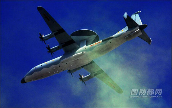 KJ-500 - new Airborne early warning and control variant. (Photo/mod.gov.cn) KJ-500 - new Airborne early warning and control variant. (Photo/mod.gov.cn)