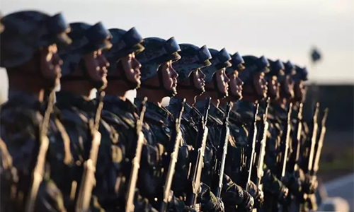 A military parade is held to celebrate the 90th anniversary of the founding of the Chinese People's Liberation Army (PLA) at Zhurihe training base in north China's Inner Mongolia Autonomous Region, July 30, 2017. Chinese President Xi Jinping, also general secretary of the Communist Party of China Central Committee and chairman of the Central Military Commission, will inspect the troops and deliver an important speech. (Xinhua/Zha Chunming) A military parade is held to celebrate the 90th anniversary of the founding of the Chinese People's Liberation Army (PLA) at Zhurihe training base in north China's Inner Mongolia Autonomous Region, July 30, 2017. Chinese President Xi Jinping, also general secretary of the Communist Party of China Central Committee and chairman of the Central Military Commission, will inspect the troops and deliver an important speech. (Xinhua/Zha Chunming)
