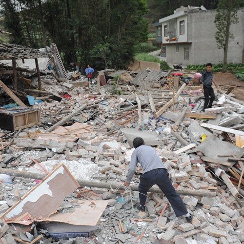 A 7.0-magnitude earthquake hit Lushan county of Ya