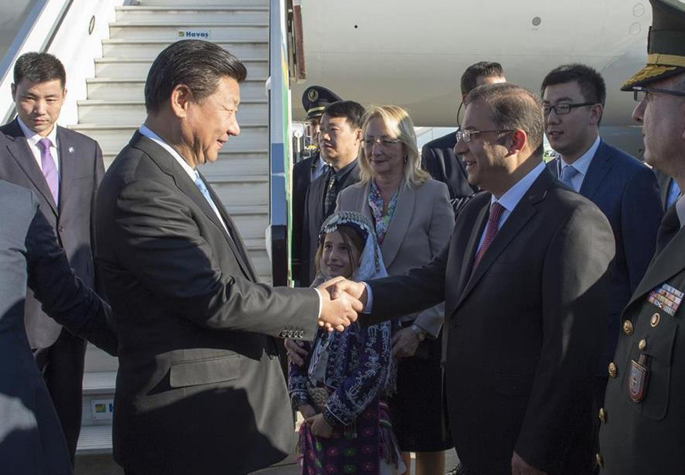 Chinese president arrives in Turkey for G20 summit