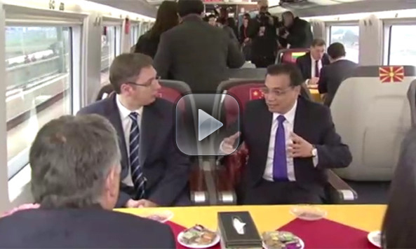 Li treats CEE leaders to high-speed train ride 