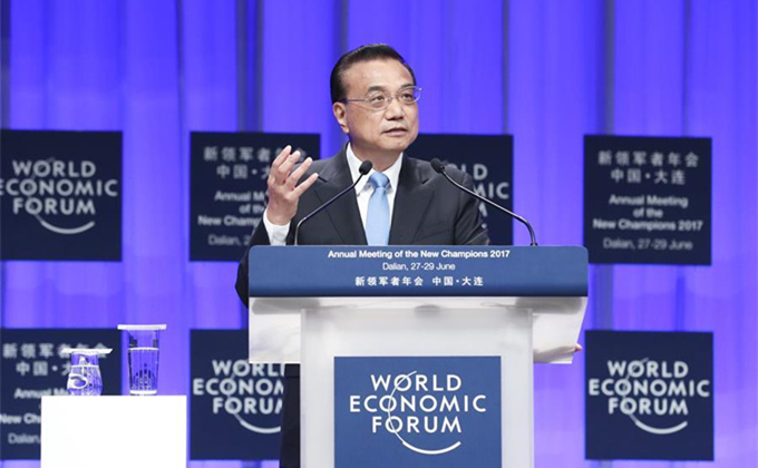 Premier Li addresses Summer Davos Forum 2017