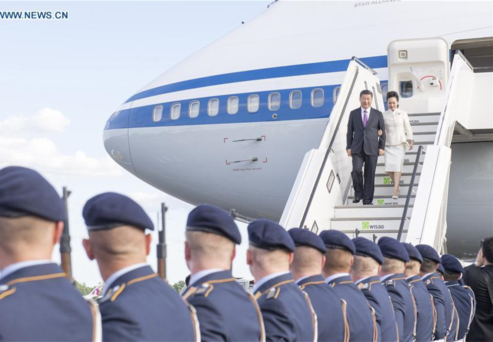 Xi arrives in Berlin for state visit to Germany