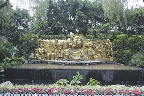 Du Kang, the god of liquor who is said to have taught people how to make baijiu, is venerated by the locals in Maotai town. Feng Yongbin / Du Kang, the god of liquor who is said to have taught people how to make baijiu, is venerated by the locals in Maotai town. Feng Yongbin /