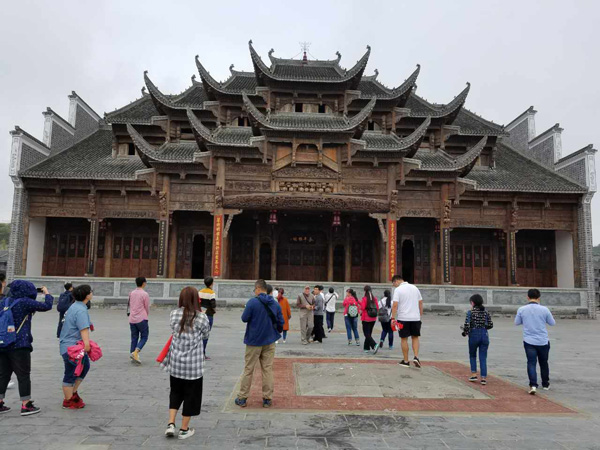 An exterior view of the Houchang Museum in Weng'an county in Guizhou province on Sept 8, 2016. (Photo by Faisal Kidwai/chinadaily.com.cn) An exterior view of the Houchang Museum in Weng'an county in Guizhou province on Sept 8, 2016. (Photo by Faisal Kidwai/chinadaily.com.cn)