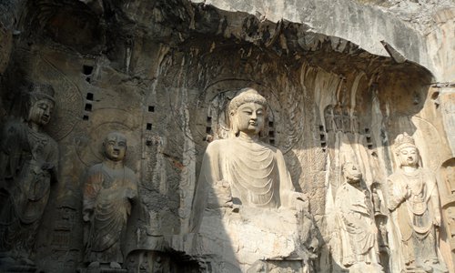 A giant statue at the Longmen Grottoes in Luoyang, Central China's Henan Province (Photo: Hilton Yip/GT) A giant statue at the Longmen Grottoes in Luoyang, Central China's Henan Province (Photo: Hilton Yip/GT)